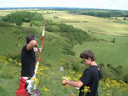 Downhill shot in 'The Coombe'